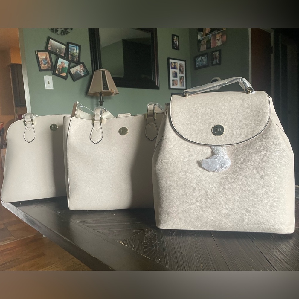 Elegant Cream Color Three Women's Bag’s